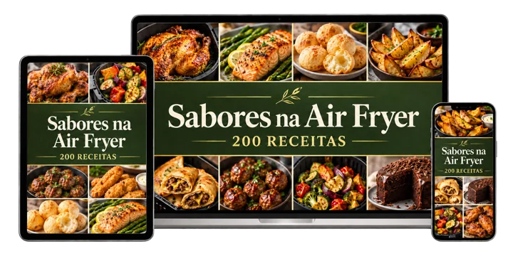 Sabores na Air Fryer - 200 Receitas em todos os dispositivos